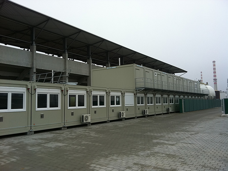 Raumcontainer-Anlage: Umkleide des FC Ingolstadt