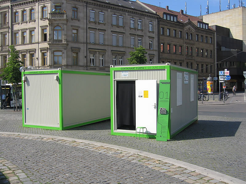 Raumcontainer, grün