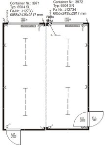 Produktbilder Doppelcontaineranlage 4,880 x 6,055 mm 