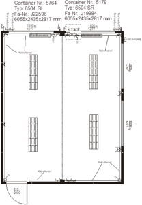 Produktbilder Doppelcontaineranlage 4,880 x 6,055 mm 